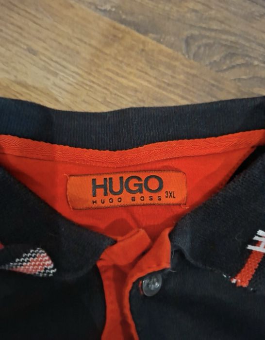Мужское поло HUGO Hugo Boss 3XL, 100% хлопок, чёрное