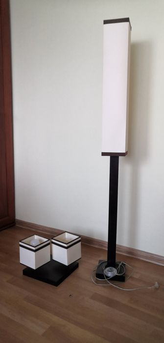 Lampa stojąca plus żyrandol