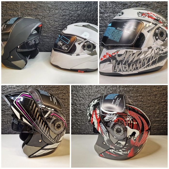 [NOVO] CAPACETE Mota Modular Viseira Dupla Várias cores