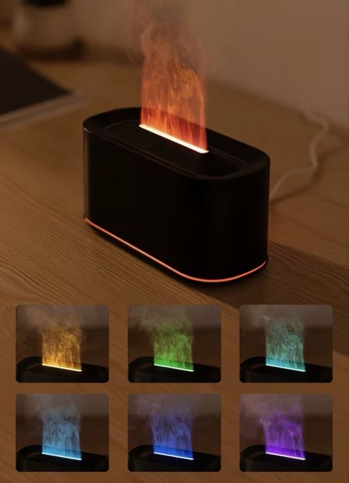 USB дифузор з ефектом полум'я - зволожувач для ароматерапії