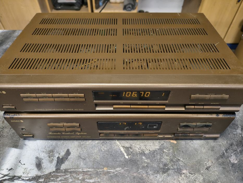 Zestaw Audio Diora WS 502 + AS 502 Wzmacniacz i Tuner