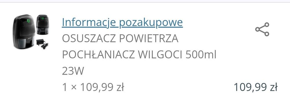 Osuszacz powietrza pochłaniacz wilgoci