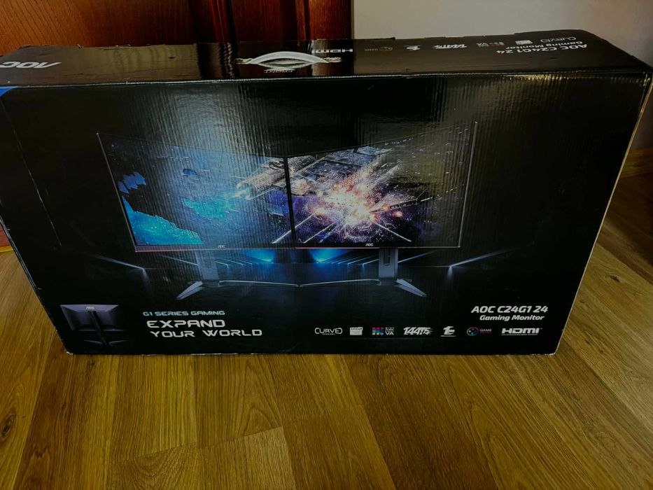 Monitor Gamingowy AOC C24G1 24" Curved | 144Hz | 1ms | Full HD
