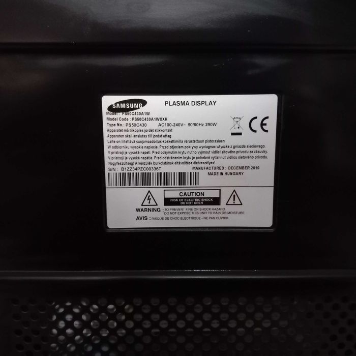 Telewizor Plazma  Displasy 55