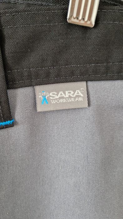 Spodnie męskie Robocze SARA skipper Szaro Czarne