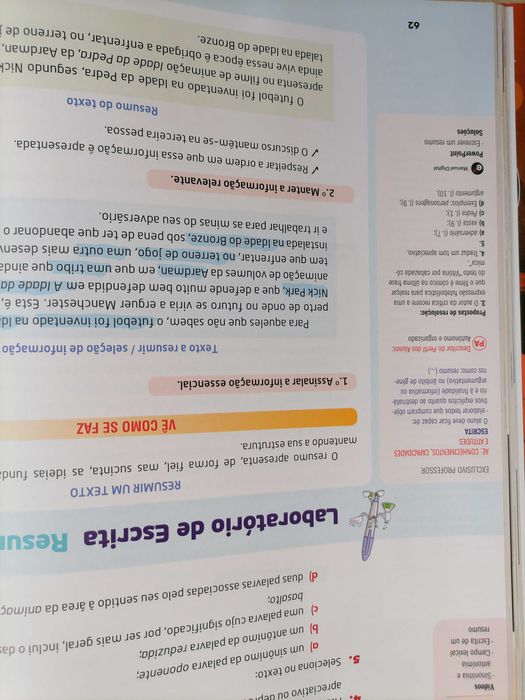 Caderno de Atividades de Português Ponto Pt 7