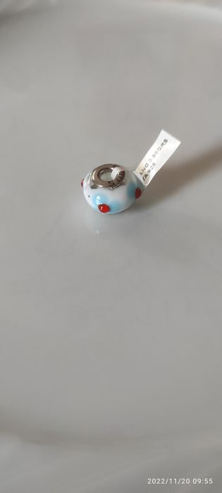 Contas em vidro e prata marca SMW