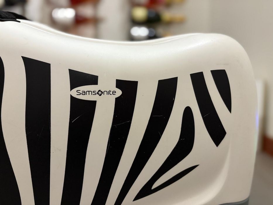 Mala de viagem samsonite crianca zebra