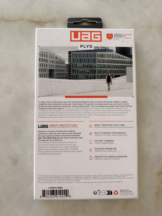 Capa UAG Plyo Preta/Bronze - iPhone 15 Pro Max
