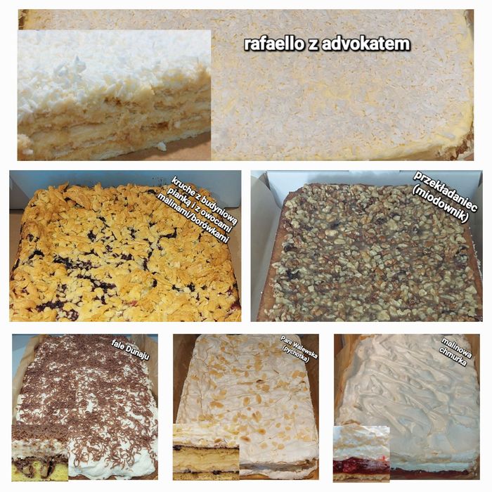 Domowe ciasta,pączki,torty,deserki,babeczki,słodki stół,malinowa chmur