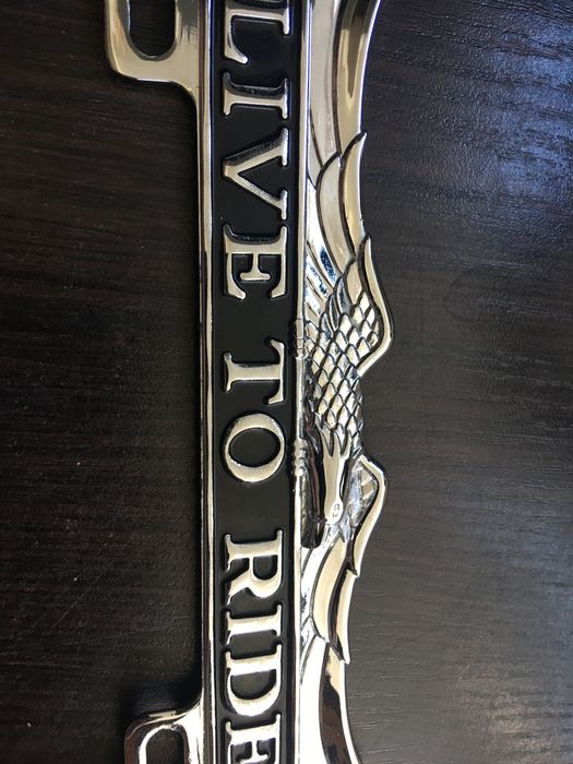 Рамка на номер от мотоцикла chopper, мопед. USA Harley Орел