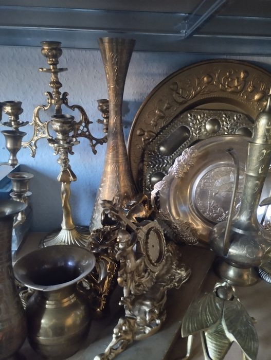 Wyroby z mosiądzu starocie antyki 120kg