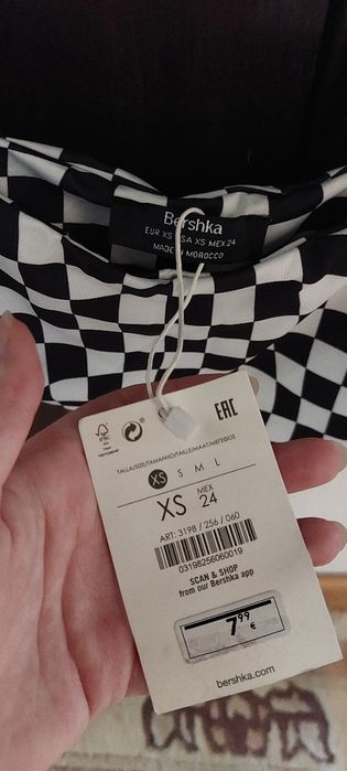 Top xadrez Bershka