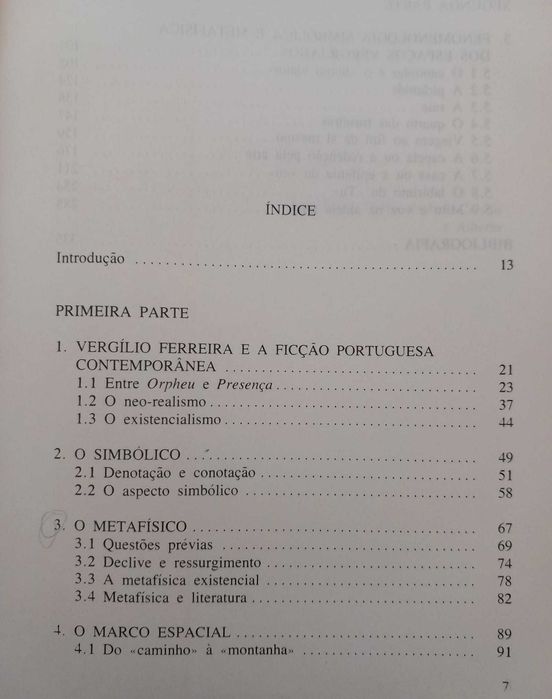 Vergilio Ferreira: Espaço Simbólico e Metafísico - Gavilanes Laso
