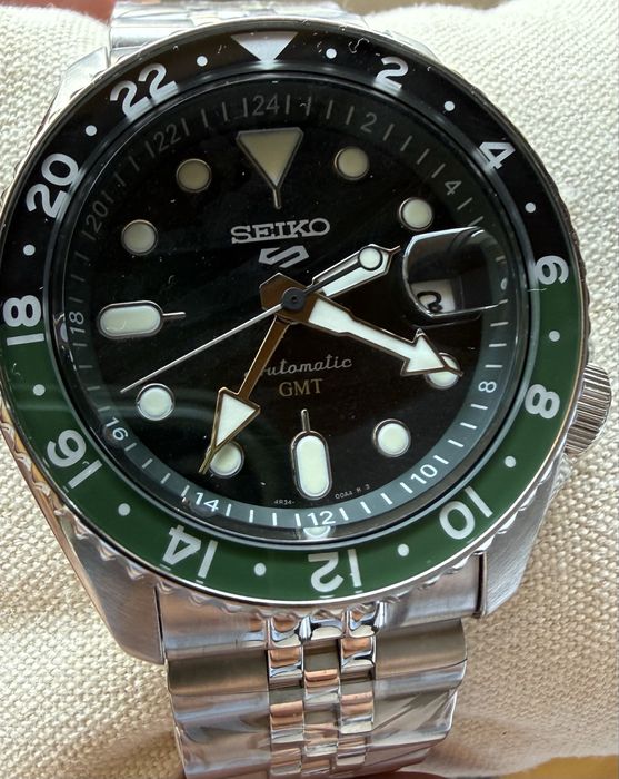Seiko SSK035K1 novo , GMT automático