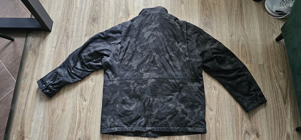 Jack & Jones męska kurtka moro militarna rozmiar L chowany kaptur