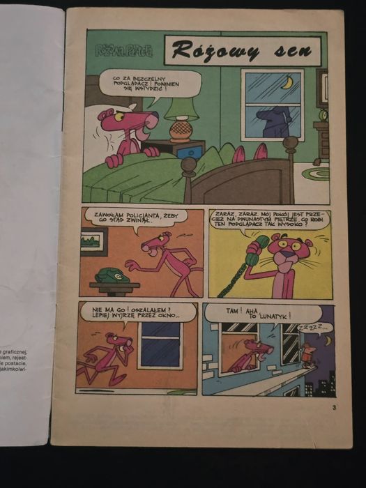 Komiks Różowa Pantera nr 2 1991 r stare komiksy retro prl