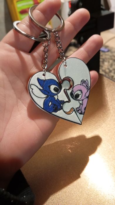 Porta-chaves Stitch&Angel