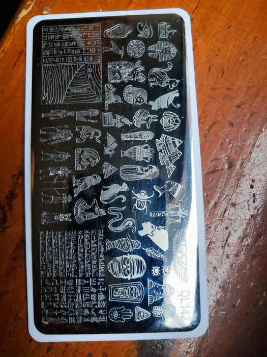 Płytka blaszka do stemplowania paznokci wzory egipskie Egipt faraon