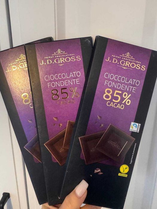 Чорний шоколад JD. Gross Edelbitter 85% 125 гр