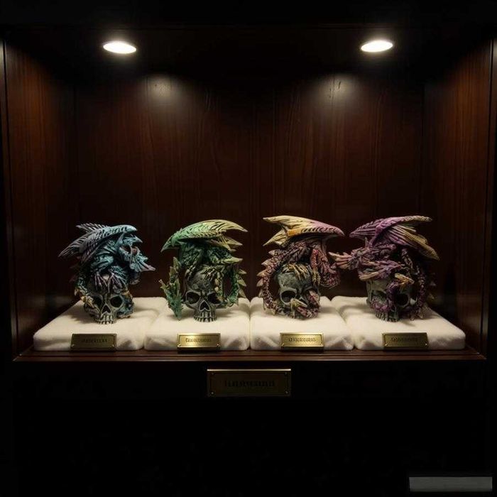 Mini Escultura em Forma de Dragão