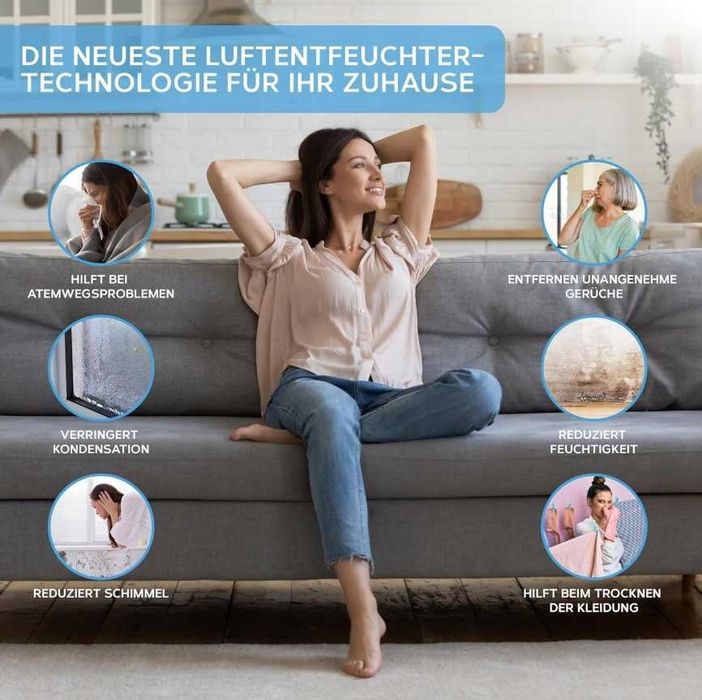 Devology osuszacz 12 l/dzień aplikacja WiFi zbiornik na wodę 3,2 l