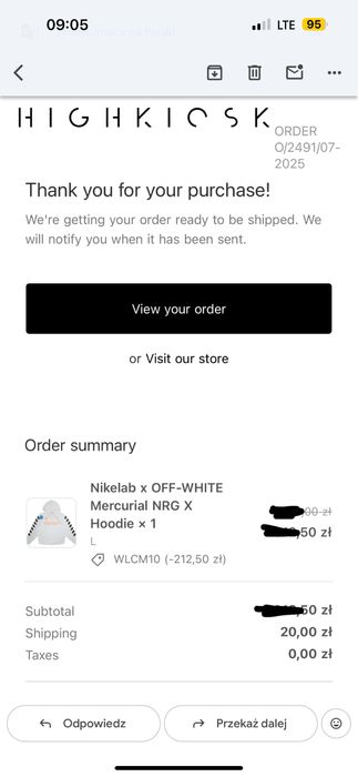 Nikelab x OFF-White Mercurial NRG x Hoodie (SS18) | Highkiosk.com