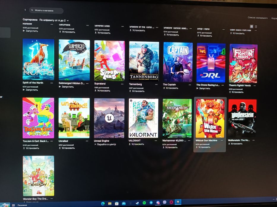 Акаунт епік геймс. Багато ігор у бібліотеці