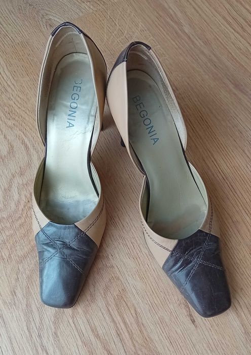 czółenka damskie skórzane 38