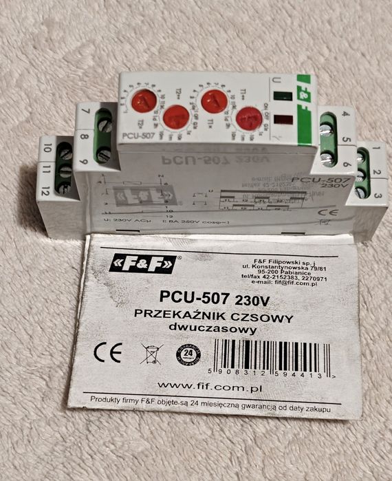 PCU-507  Przekaźnik czasowy dwuzakresowy nowy