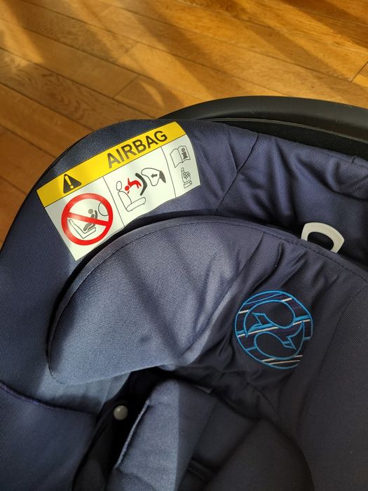Fotelik Cybex Aton 5 + baza isofix oraz na pasy + adaptery do wózka