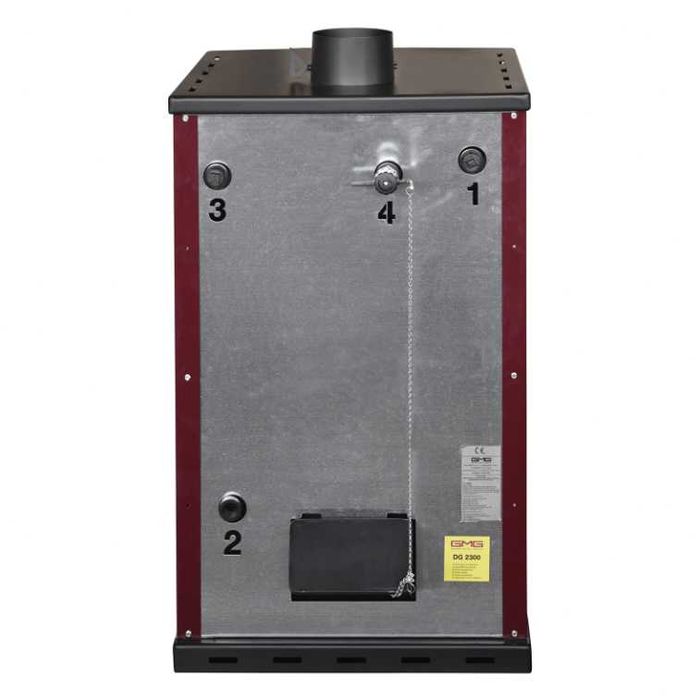 Piec na drewno 27,6kW ! piec, koza z płaszczem wodnym i piekarnikiem!