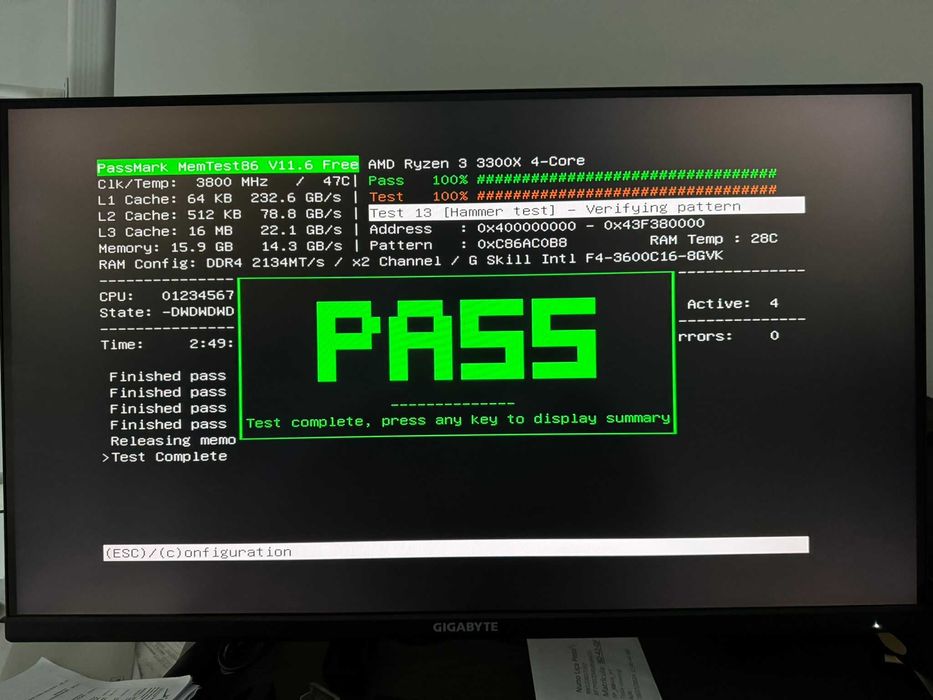 RAM DDR4 16GB (2x8GB) G.Skill Ripjaws F4-3600C16D-16GVK