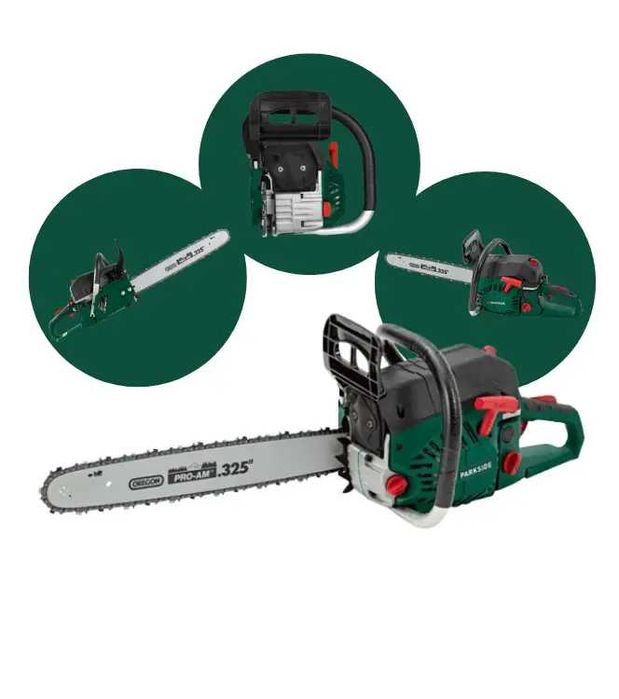 Ланцюгова бензопила PARKSIDE 18", 52 куб.см, 10000 об/хв