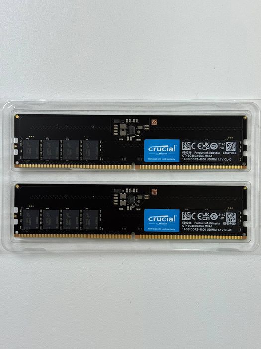 Оперативна пам'ять Crucial DDR5 DIMM Kit 32GB (2x16GB) 4800MHz CL40