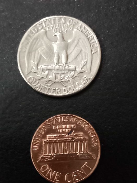 Moedas americanos, antigos, raros