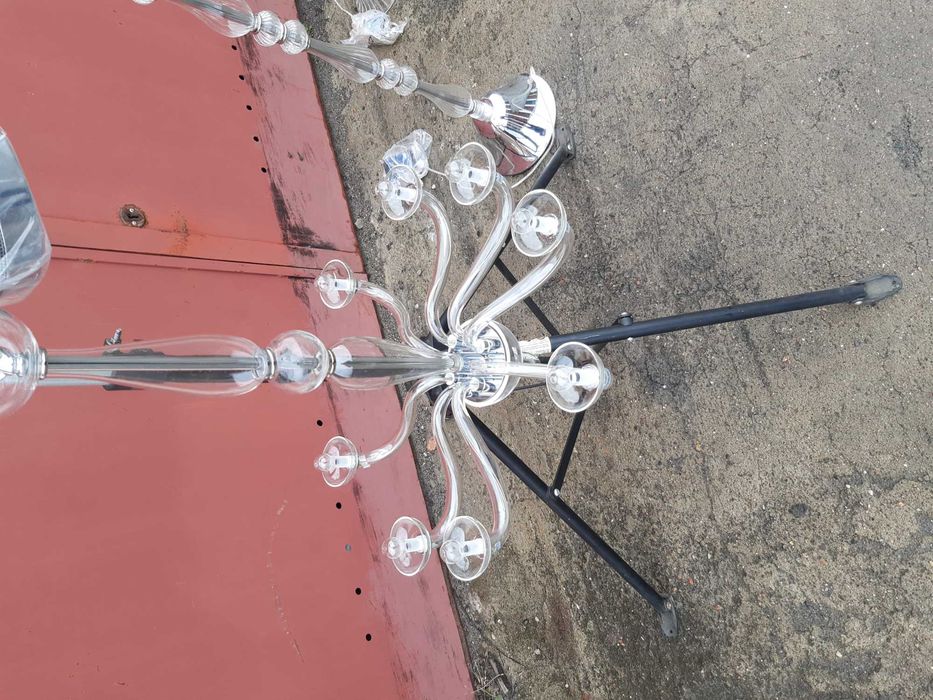 Zestaw żyrandol lampa stojaca lampa mala