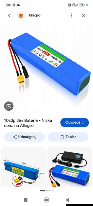 Bateria 10s3p xc60