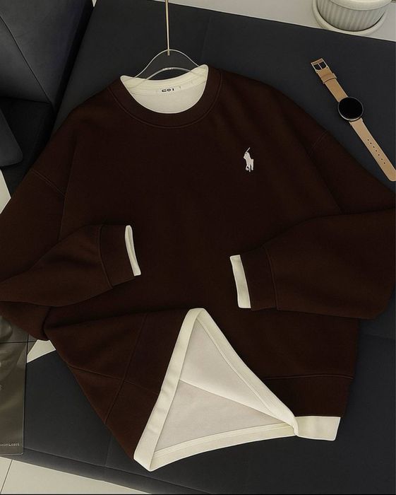 Світшот з імітацією футболки, 8 кольорів (ОПТ)