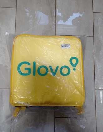 Сумка - рюкзак Glovo новый дизайн с чехлом и ручками