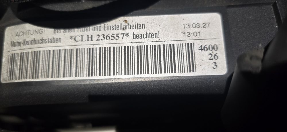Silnik kompletny 1.6tdi CLH  vw audi seat skoda