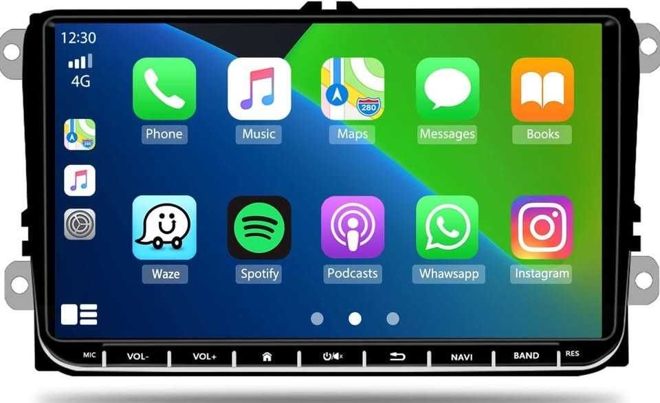 Rádio 2DIN 10.1" android VW Seat Skoda Touran Tiguan (ecra nao da)