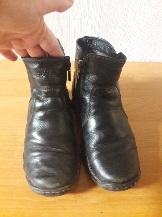 Ботинки кожаные зима  для мальчика