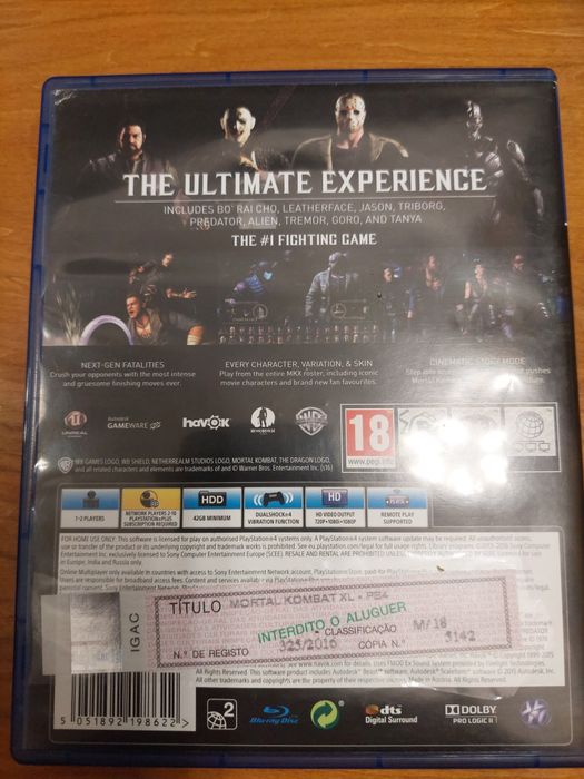 PS4 - Mortal Kombat XL