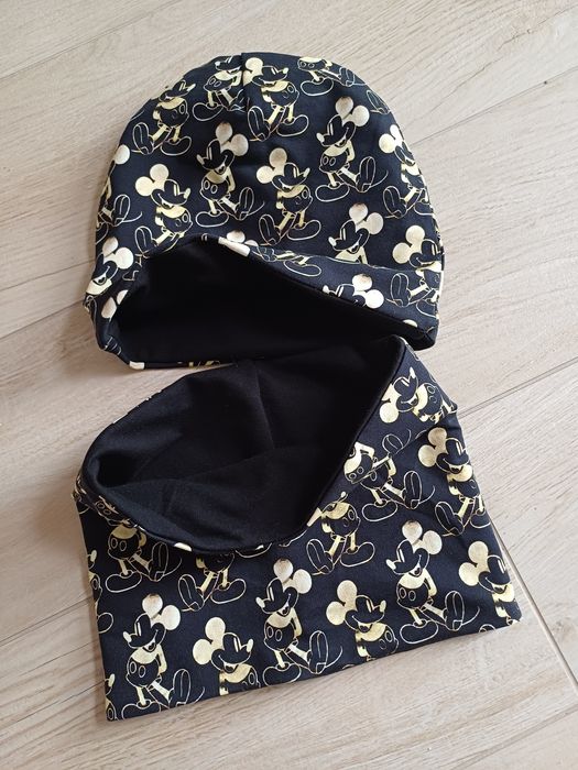 Komplet czapka I komin dwuwarstwowy do 58 cm