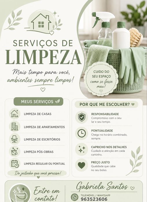 Ofereco servicos de Limpeza Sintra/Cascais