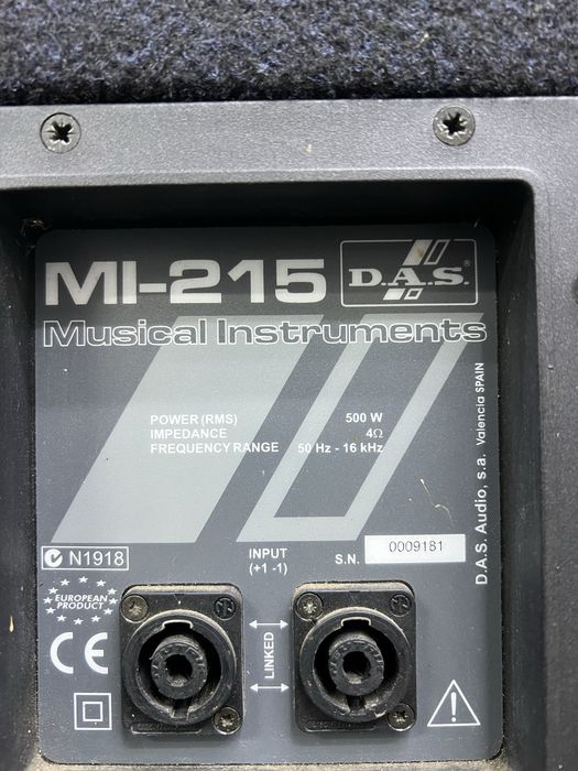 Акустична система Колонки D.A.S MI-215 500W RMS 2×15”: 16 000 грн