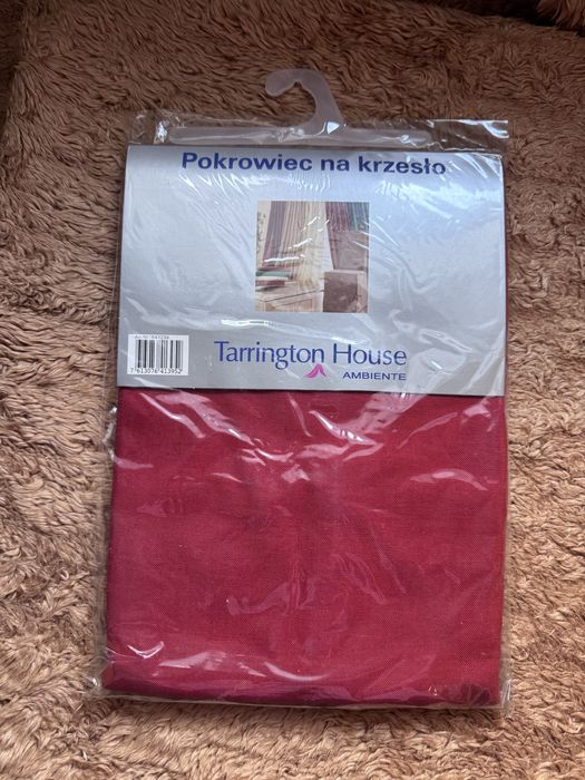 Czerwone pokrowce na krzesła 7 szt
