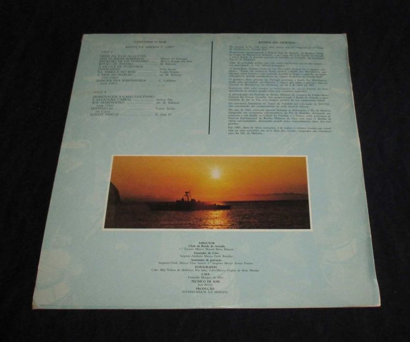 Disco LP Vinil Cantando o Mar Banda da Armada
