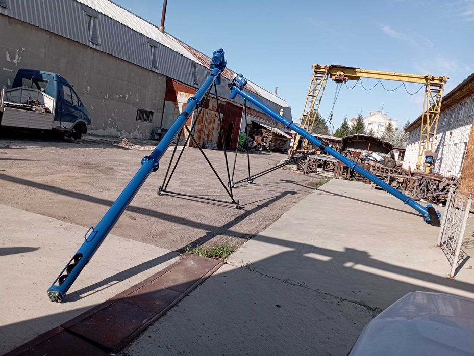 Шнековий погрузчик, гвинтовой конвеєр, шнек зерна 133мм